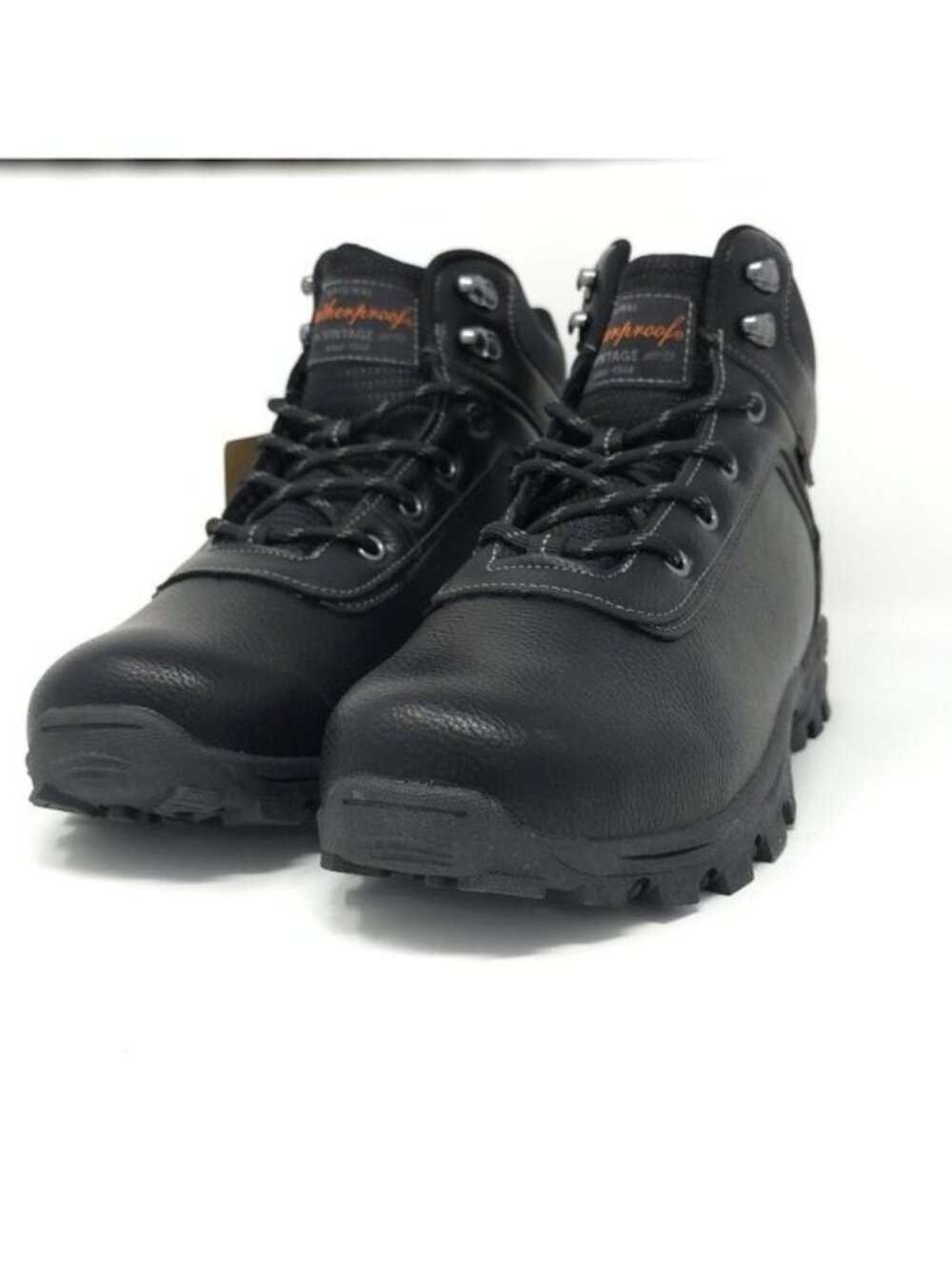 New Weatherproof Vintage Jace Black Combat Hiking Boots Men’s 10M